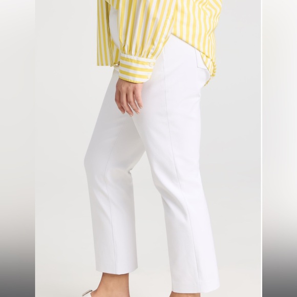 New SPANX On-the-Go Ankle Slim Straight Pants Classic White - Picture 6 of 12
